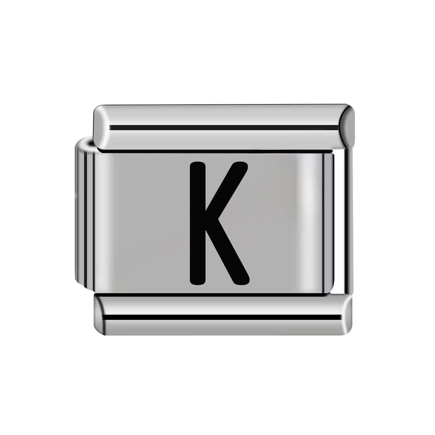 Wholesale 10pcs Italian Charm Bracelet 9mm DIY Splicing Removable Stainless Steel Letter Composable Bracelet ACC-BT-XY051