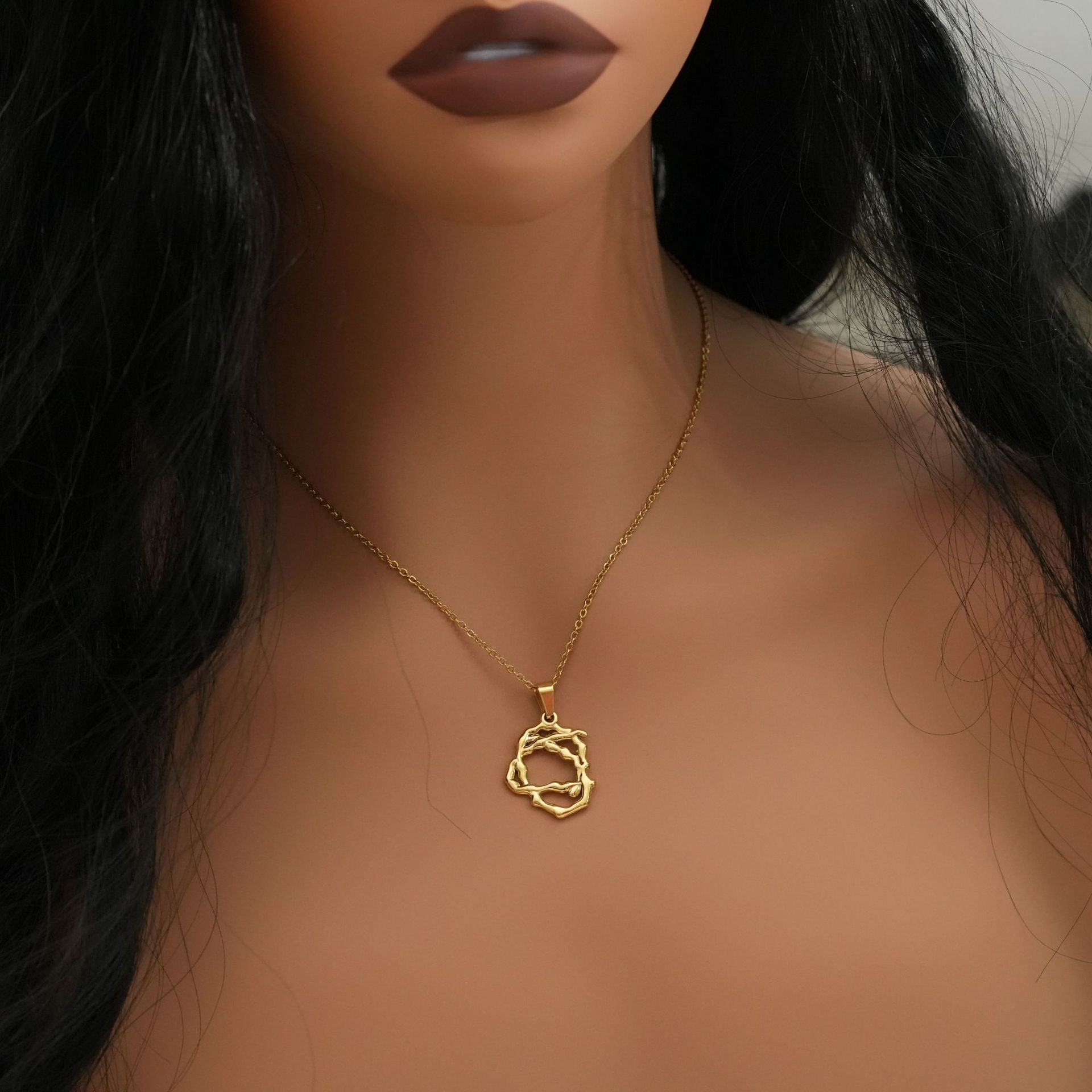 Großhandel übertriebene Titanium -Stahlherzkette übertrieben