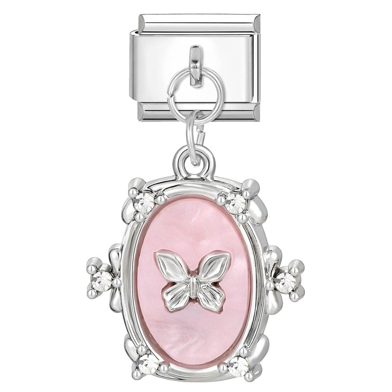 Wholesale 9mm Italian Charm Starter Bracelets DIY Pendant Stainless Steel Composable Bracelet