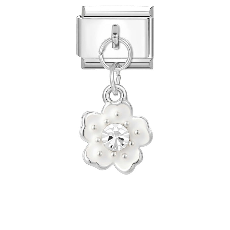 Wholesale  Italian Charm Bracelet 9mm DIY Splicing Sweet Creative Stainless Steel Composable Bracelet