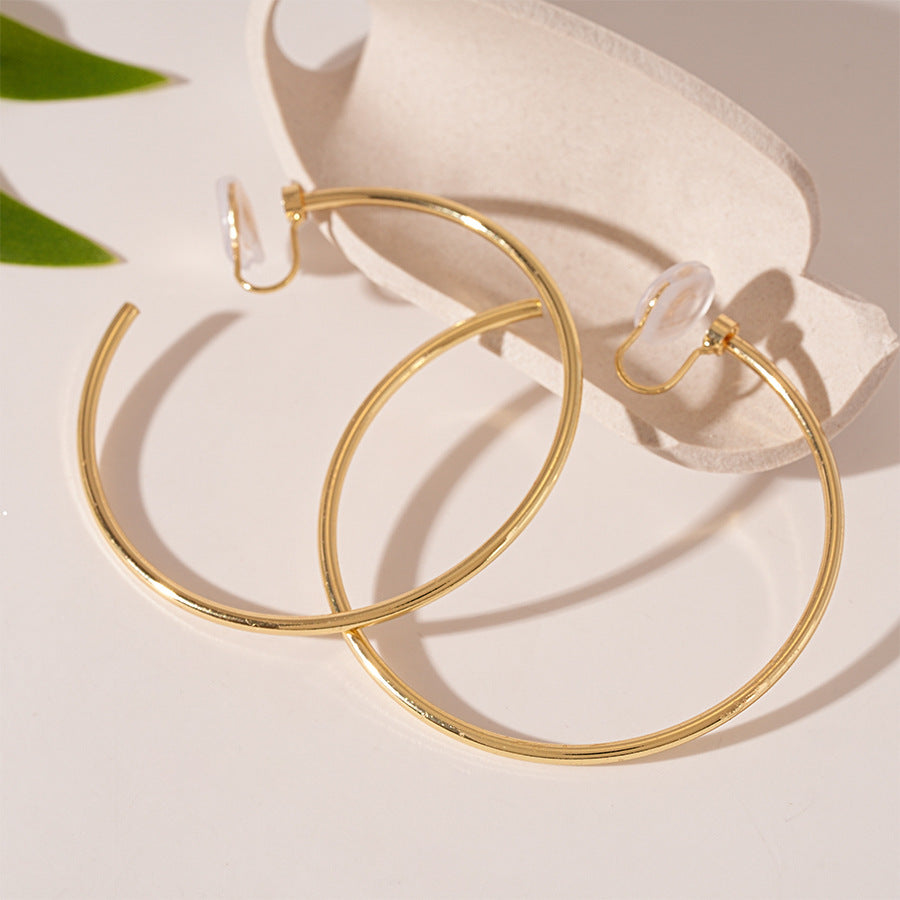 Wholesale Metallic Geometric Ring Ear Clip