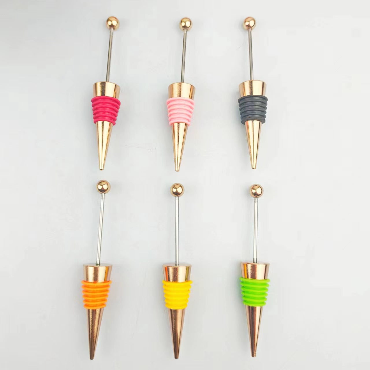 Wholesale Beadable Red Wine Stopper Beaded DIY Silicone Wine Stopper ACC-RWS-ChenXu002