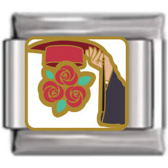 Wholesale Italian Charm Bracelet 9mm DIY Graduation Cartoon  Creative Stainless Steel Composable Bracelet