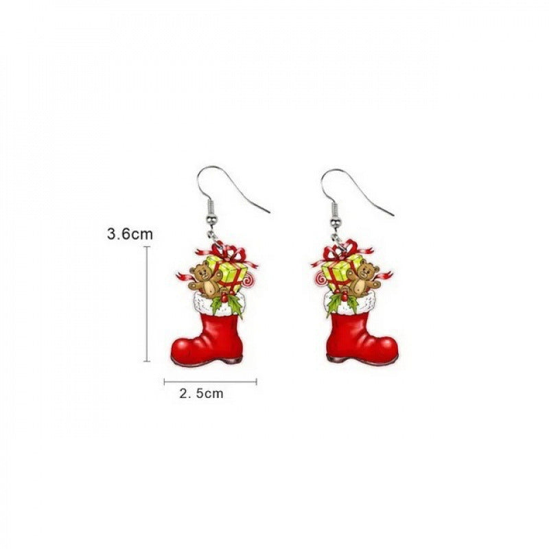 Wholesale Christmas  Acrylic Flat  Earrings