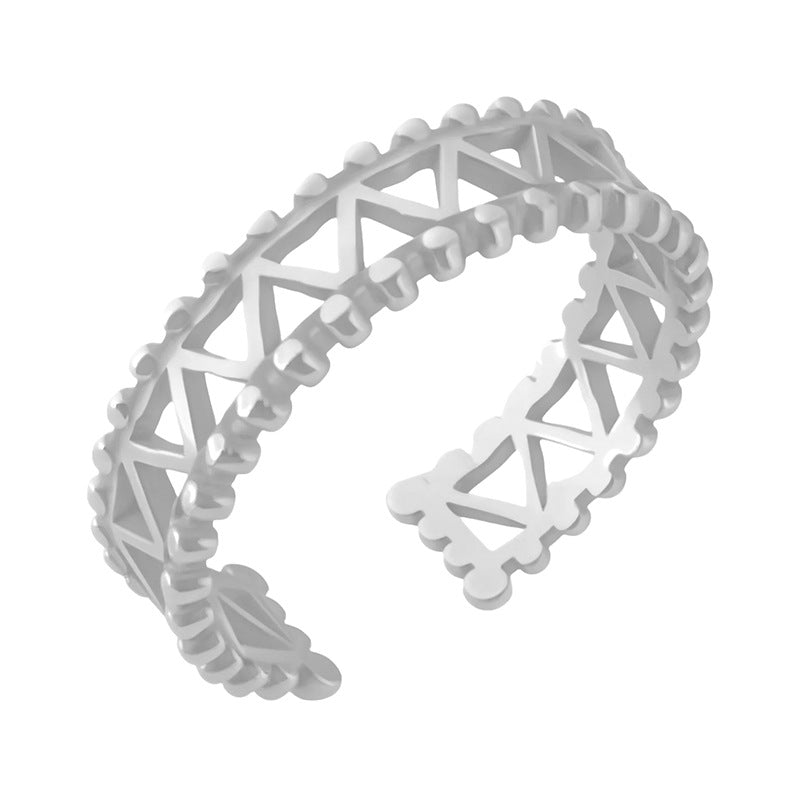 Wholesale titanium steel opening ring does not fade  ring