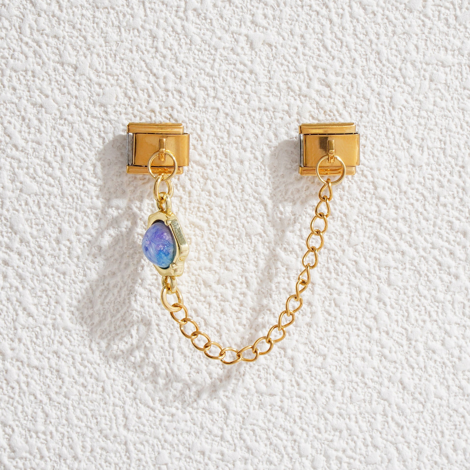 Wholesale 5pcs Italian Charm Bracelet 9mm DIY Splicing Evil Eye Pendant Stainless Steel Composable Bracelet