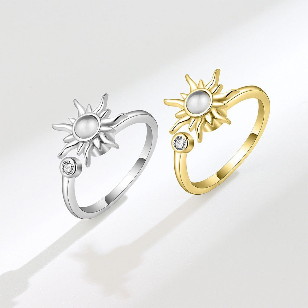 Wholesale sunflower rotatable stress relief anti-pressure adjustable  ring