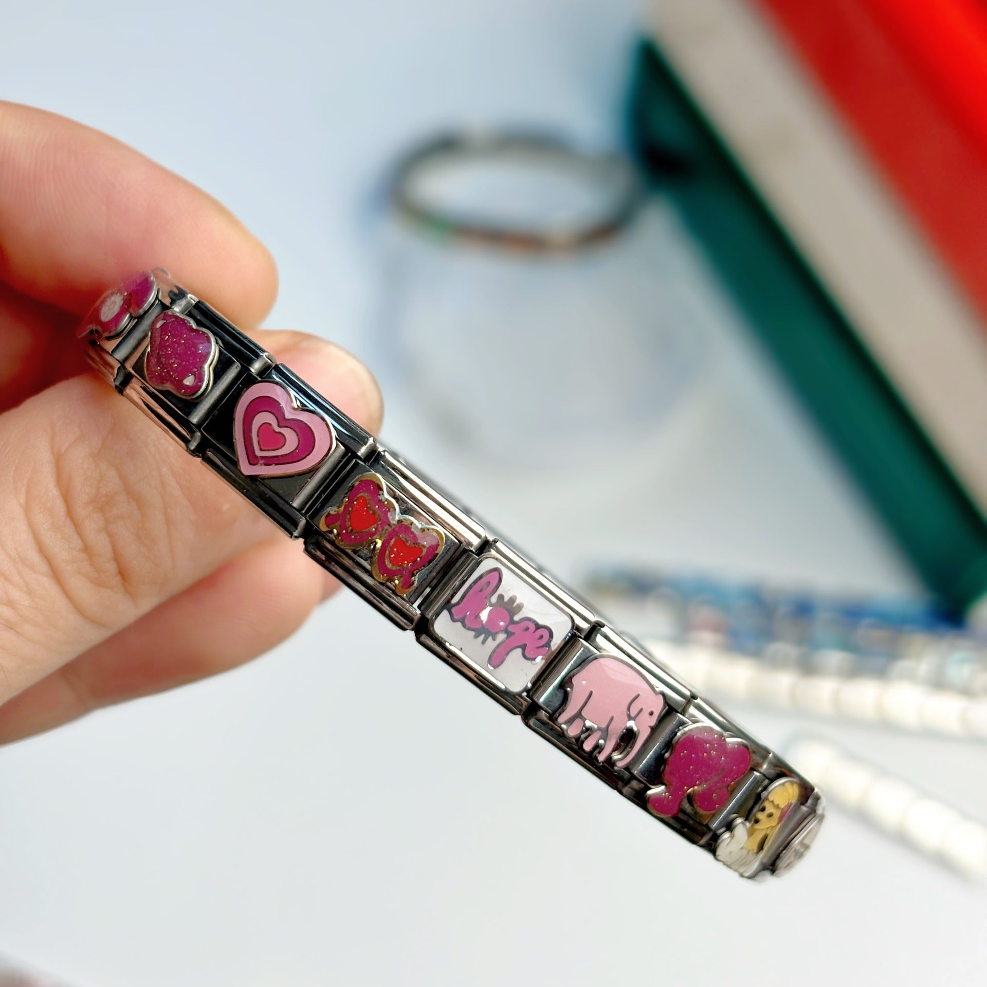 Wholesale Italian Style DIY Modular Letter Bracelet,  Trendy Fashion Jewelry Accessory,  Gift Boutique Resale