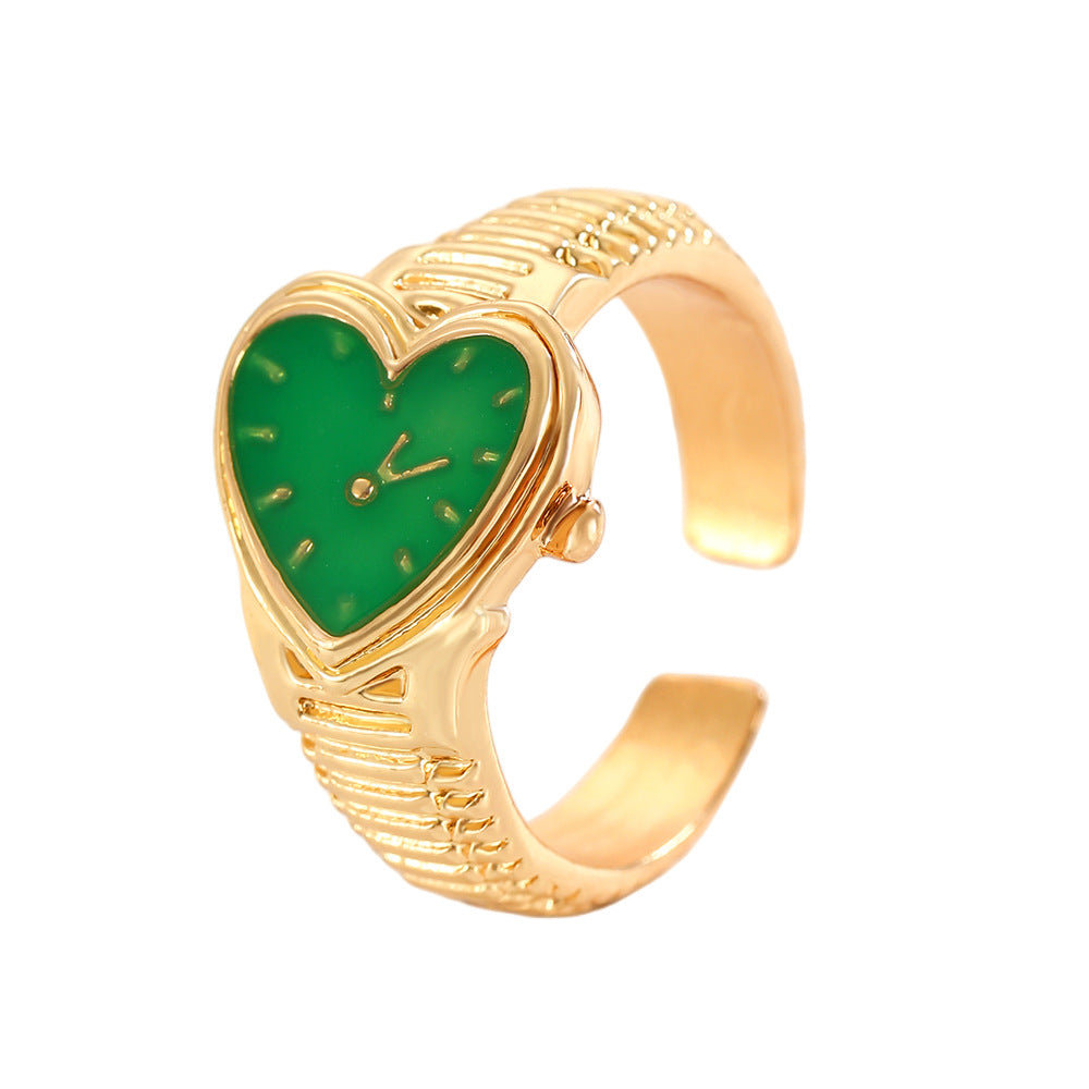 Wholesale love open Small Gold Watch Couple  Ring