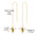 Wholesale  Rhinestone Bird Ear Line Personality Elegant Long Earrings