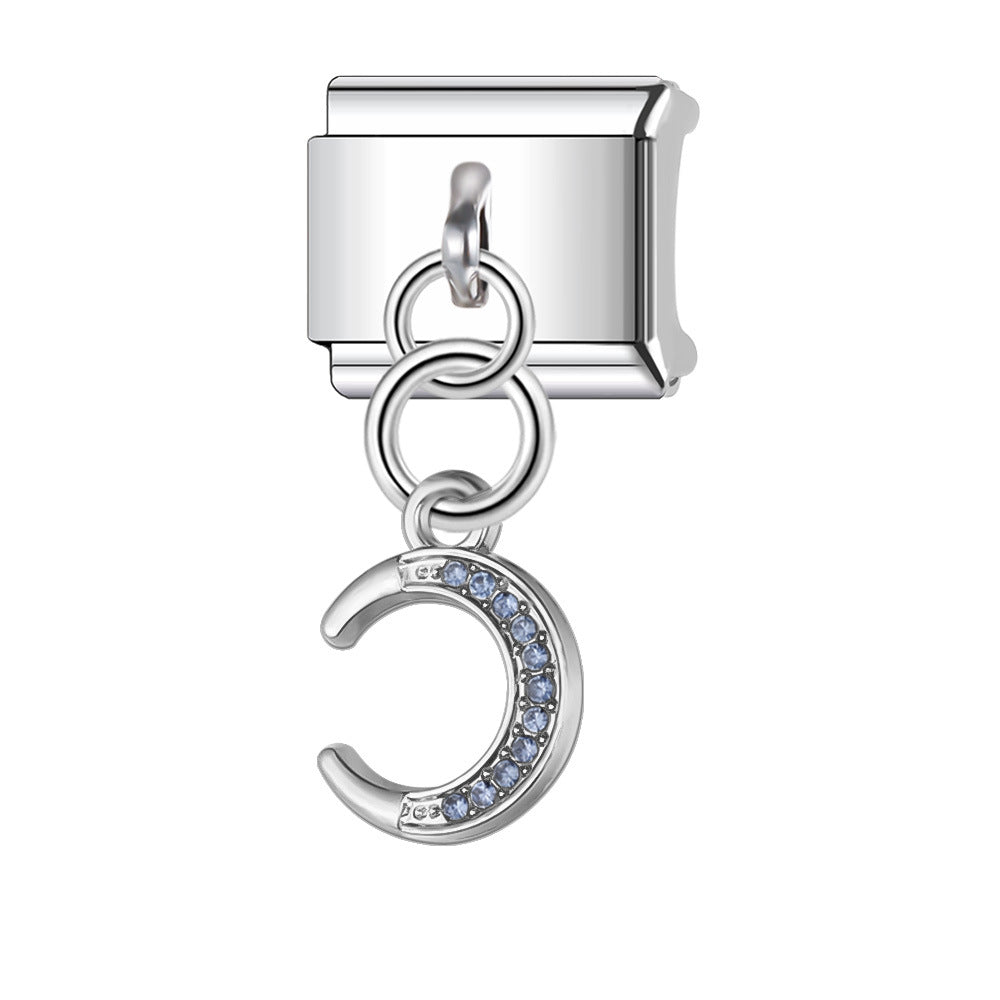 Wholesale Italian Charm Bracelet 9mm DIY Splicing Pendant Series Stainless Steel Composable Bracelet