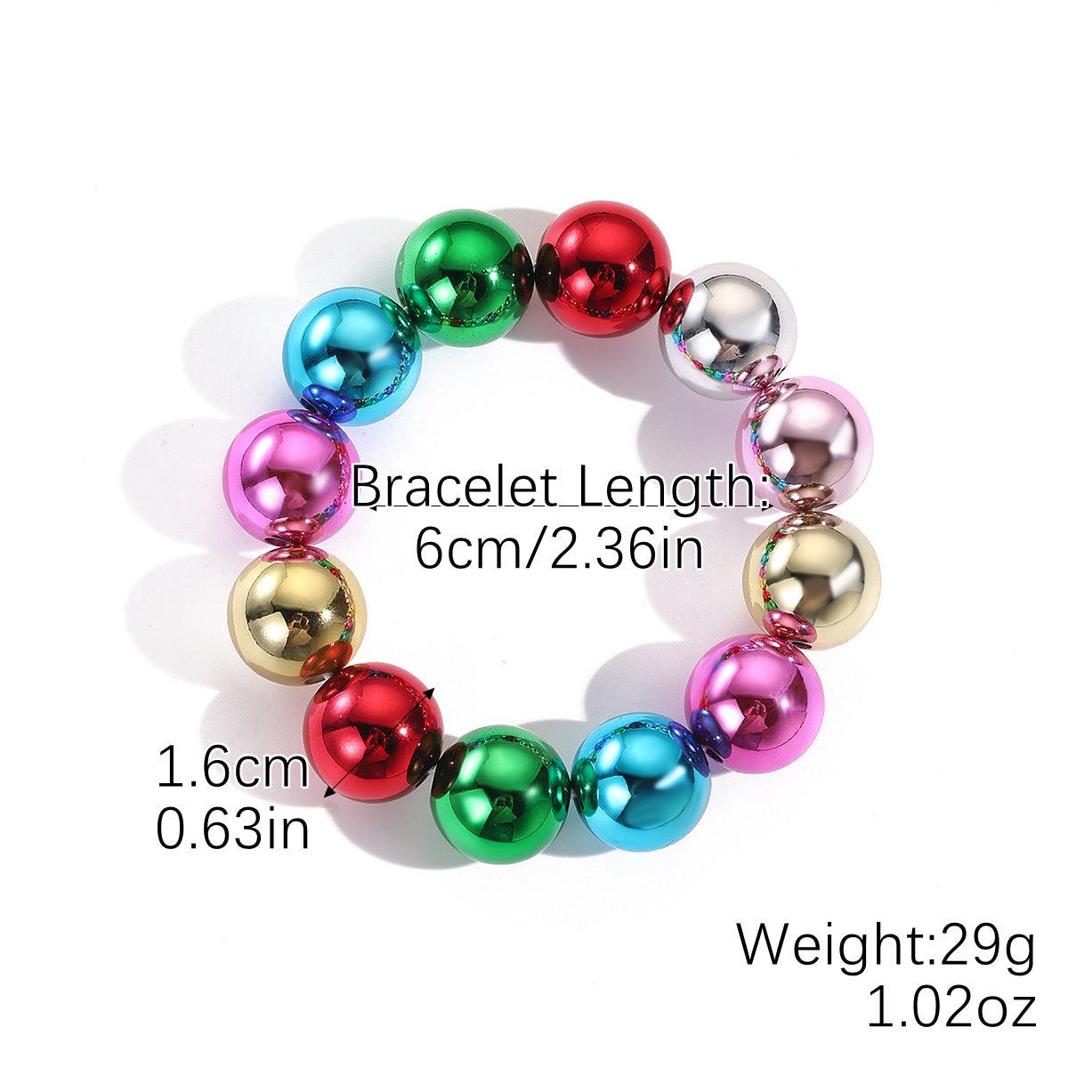 Wholesale  Christmas Bracelet Acrylic Pendant Christmas Braided Bracelet