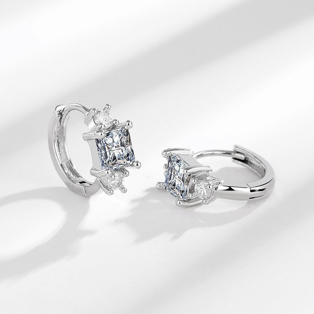 Wholesale Copper and zircon earrings