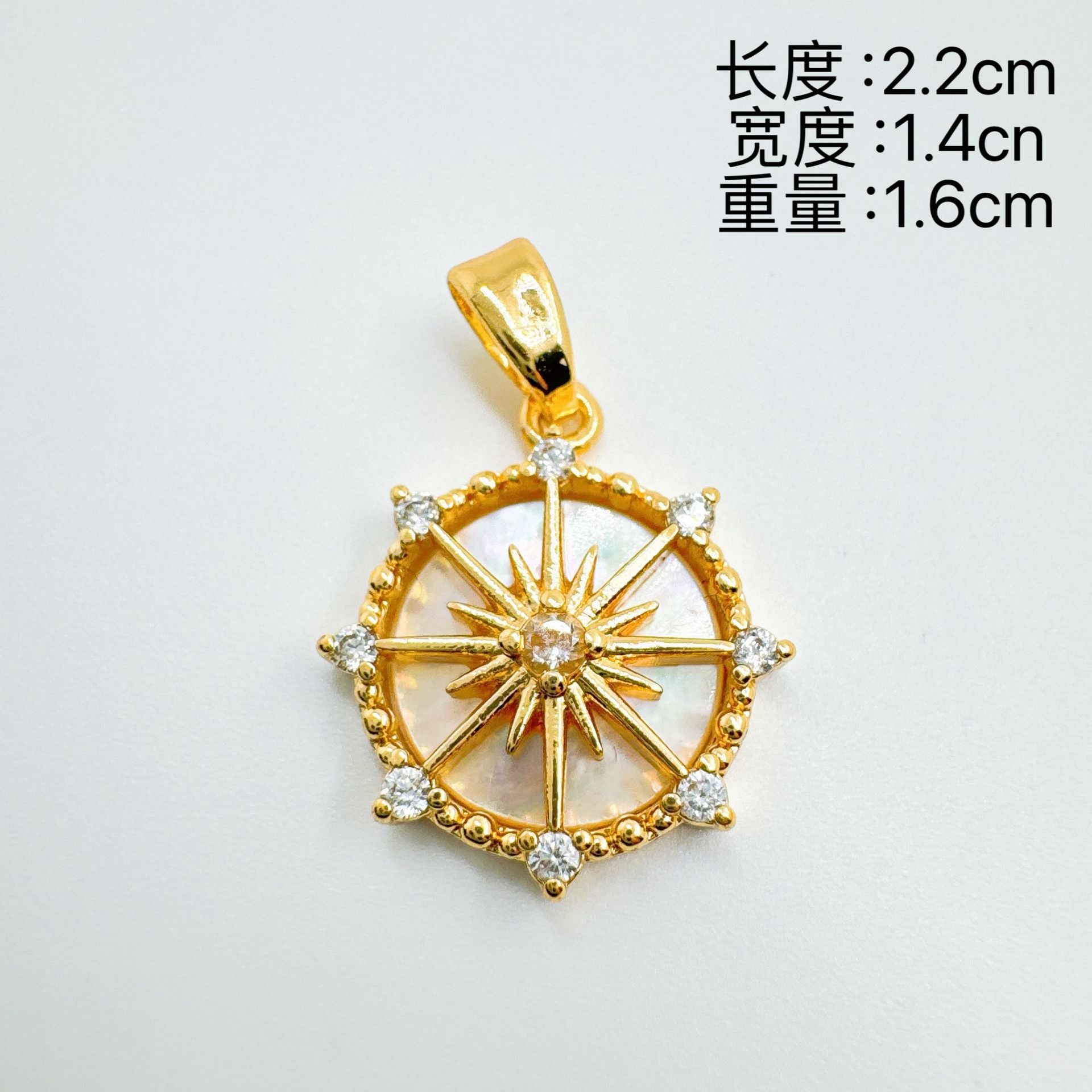 Wholesale Gold Plated Copper Minimalist Heart Cross Pendant Necklace Boutique Jewelry Gift