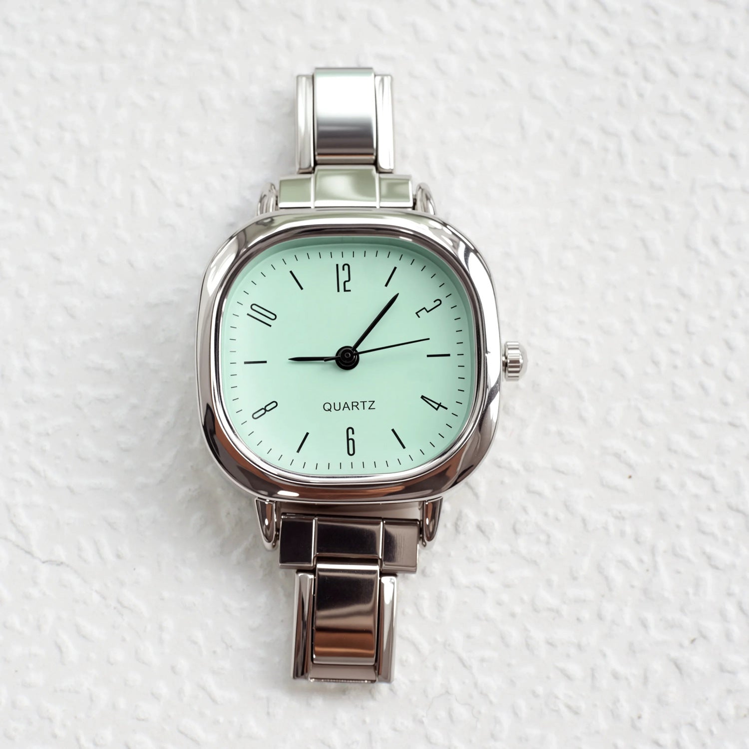 Wholesale Modular bracelet watch quartz watch wholesale silver colorful small square versatile DIY watch strap