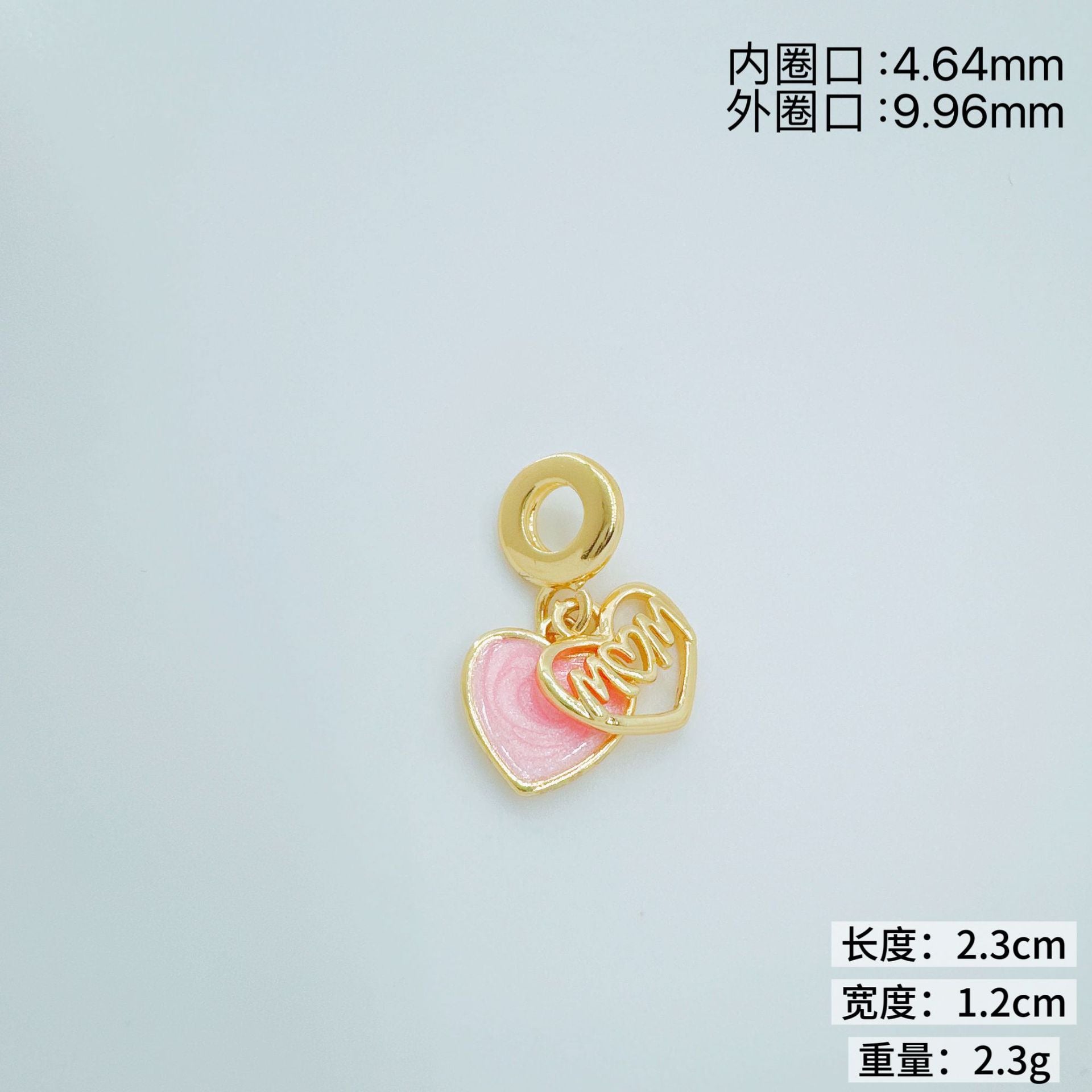 Wholesale Creative Ins Style Copper Plated Gold Pendant Trendy DIY Jewelry Accessory for Boutique Resale