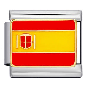 Wholesale Italian Charm Bracelet Flag Flag Stainless Steel Composable Bracelet