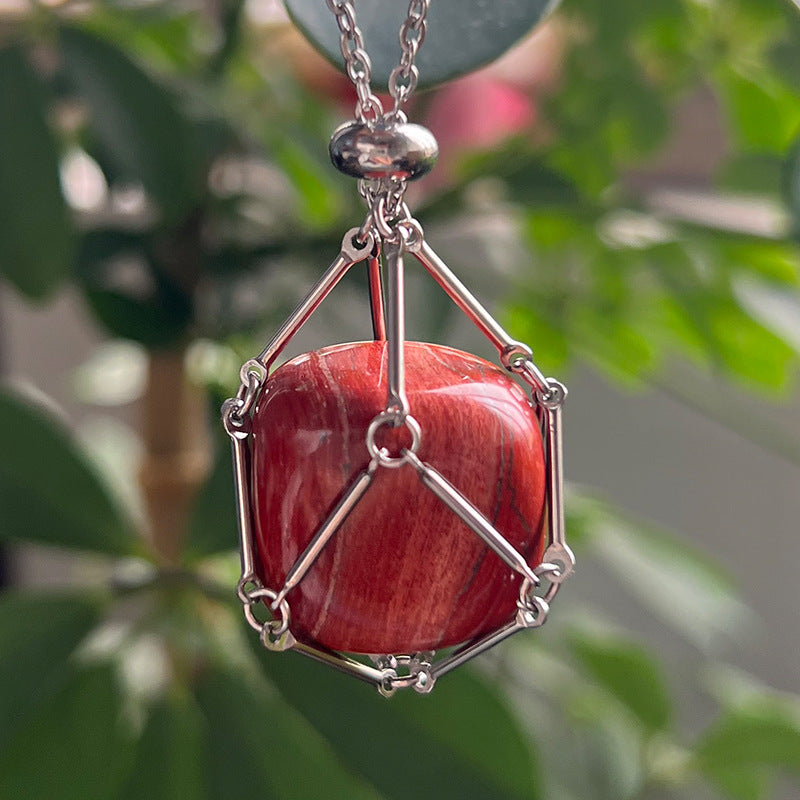 Wholesale Natural Crystal Raw Stone Necklace  Pendant