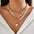 Wholesale Baroque shaped pearl necklace creative irregular chain clavicle necklace
