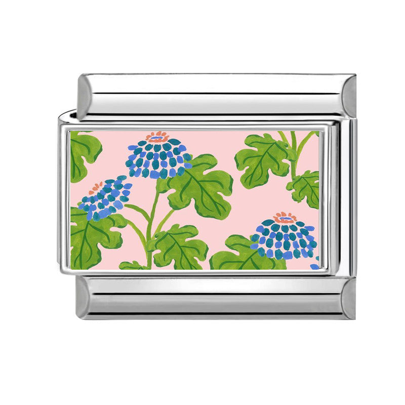 Wholesale 9mm Italian Charm Starter Bracelets DIY Flower Series Stainless Steel Composable Bracelet