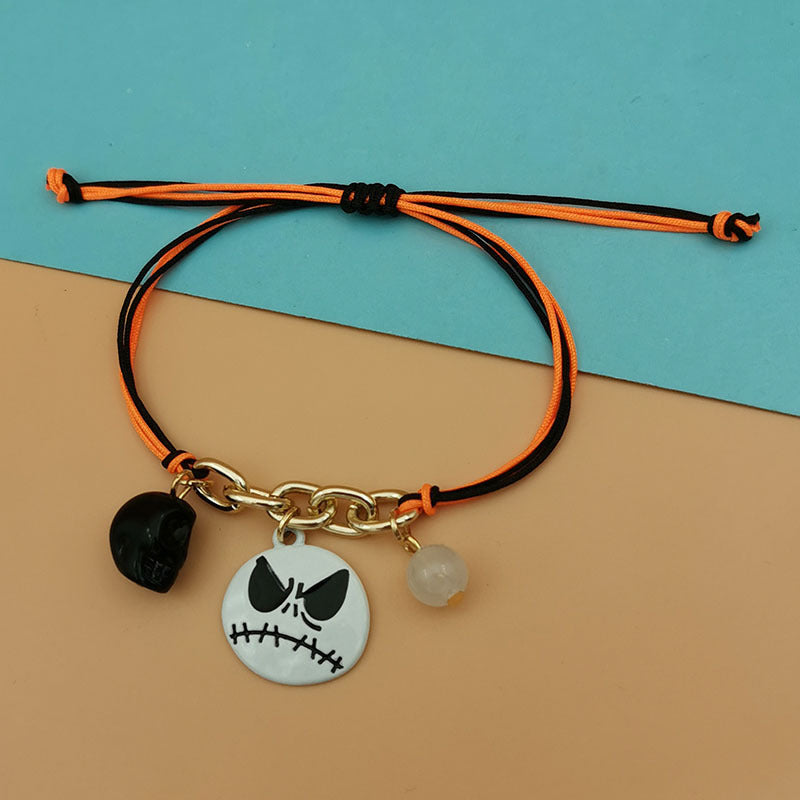 Wholesale Halloween Skull Ghost Cat Pumpkin Luminous Bracelet ACC-BT-Haol006