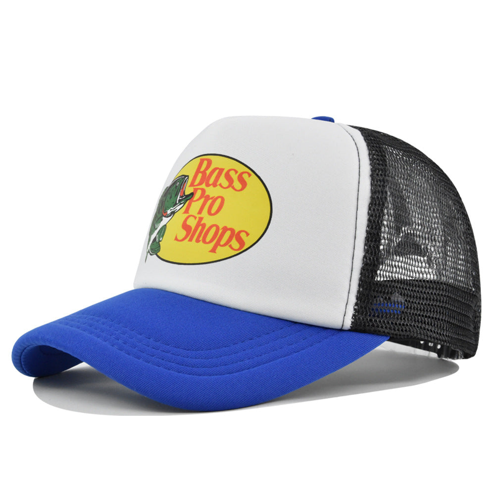 Wholesale Printed fish silk screen cap summer net Hat