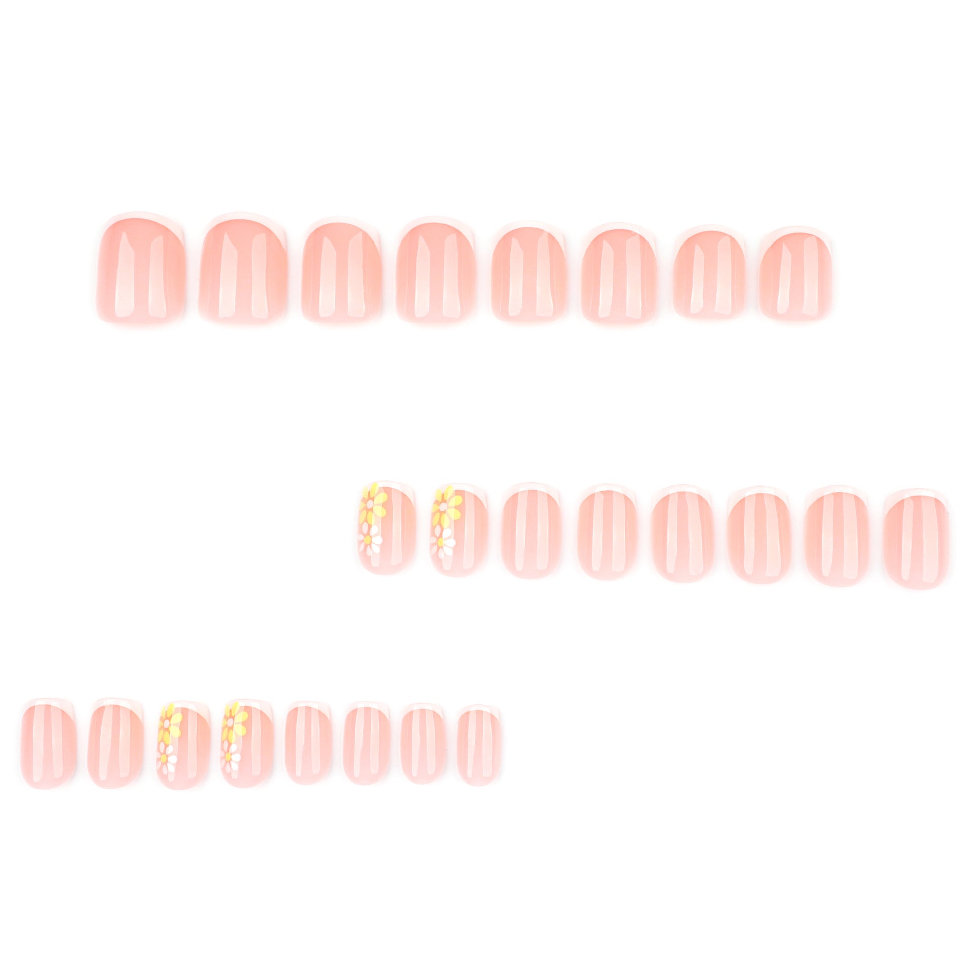 Wholesale 24 Pieces/box Flower Nails Kits Nail Stickers