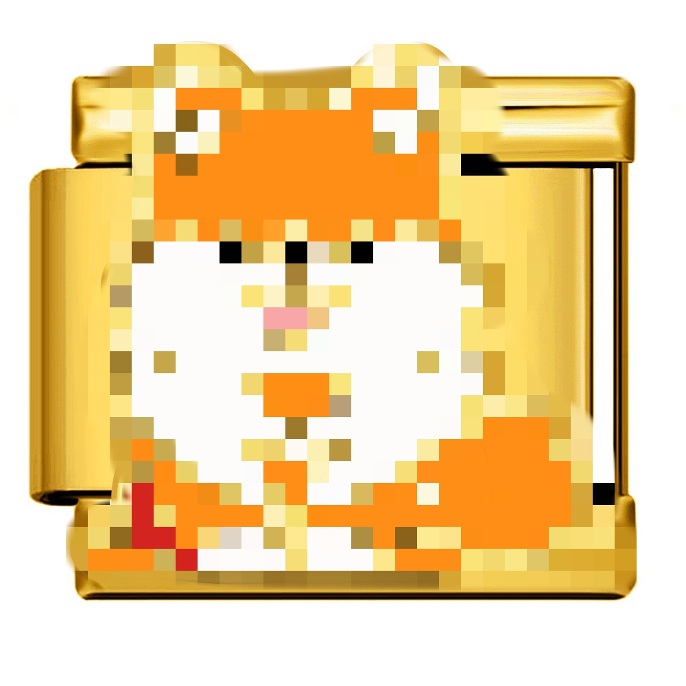 Wholesale  Italian Charm Bracelet 9mm DIY gold and silver pet dog series  Creative Stainless Steel Composable Bracelet