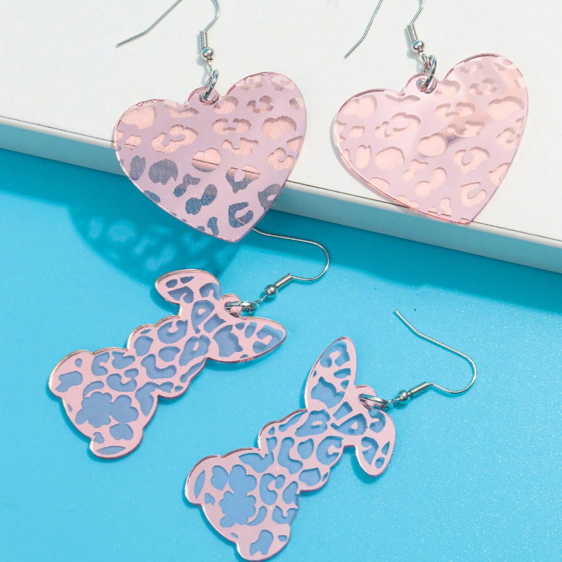 Wholesale Easter Cute Bunny Acrylic Earrings