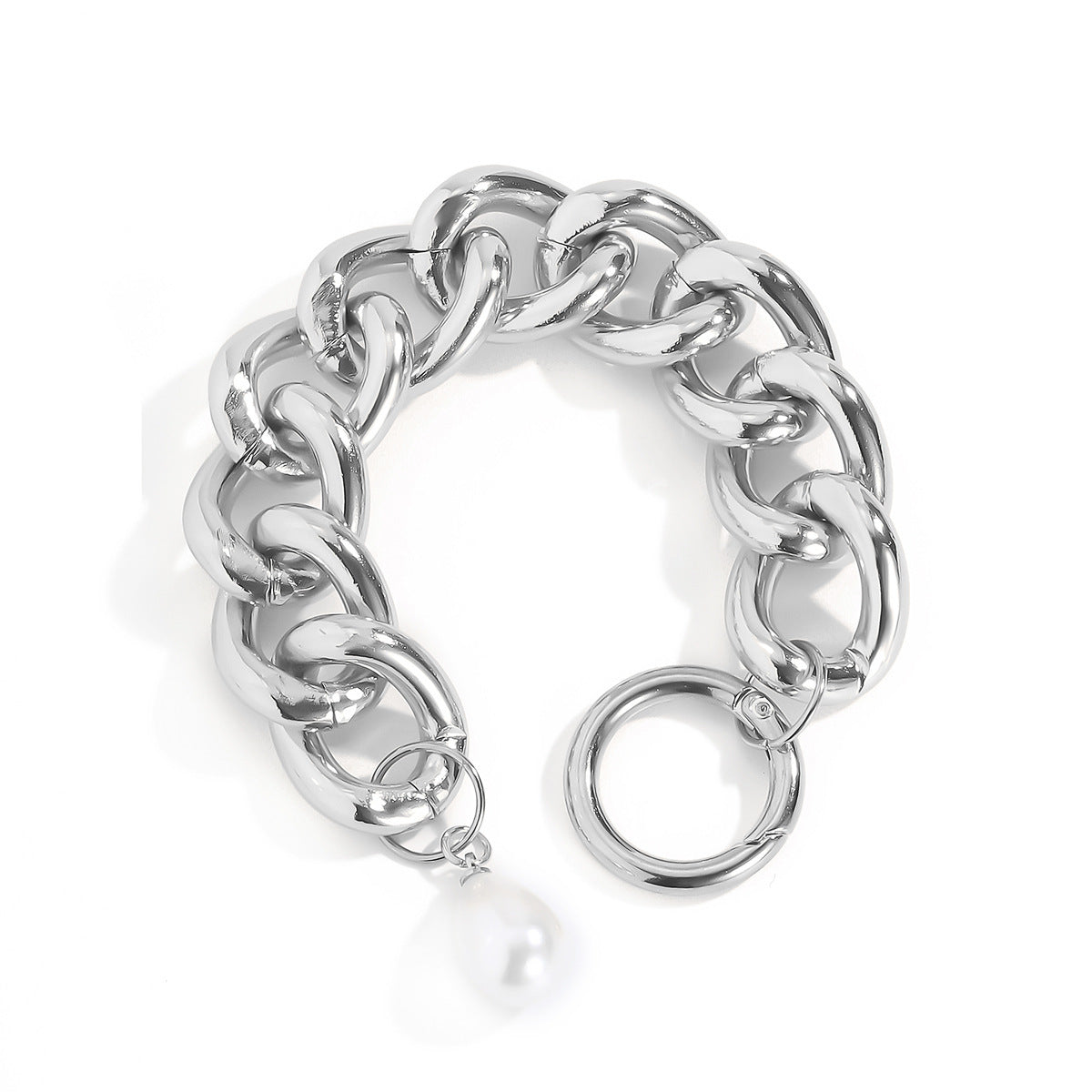 Wholesale  geometric hollow thick chain bracelet