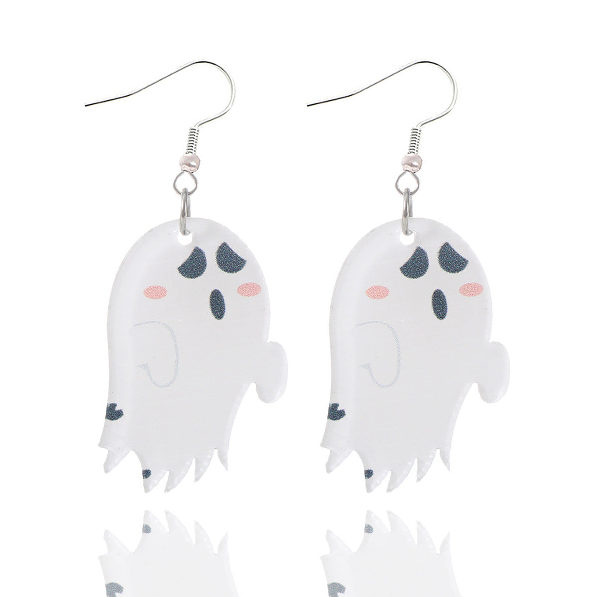 Wholesale  cartoon little ghost cute funny ghost jewelry acrylic earrings