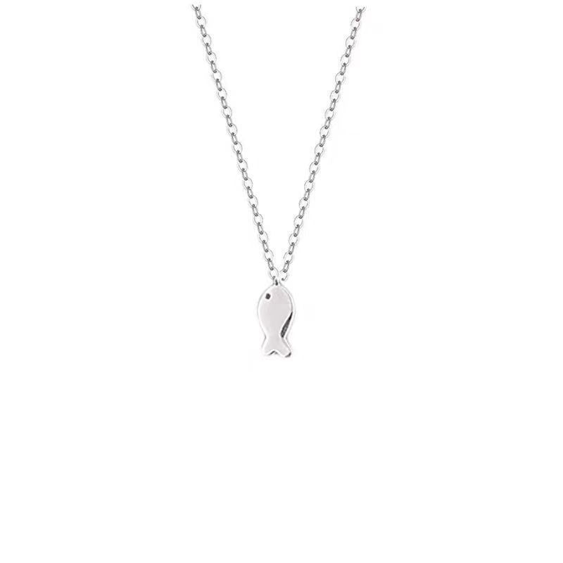 Wholesale Luxury Titanium Steel Fish Design Choker Necklace
