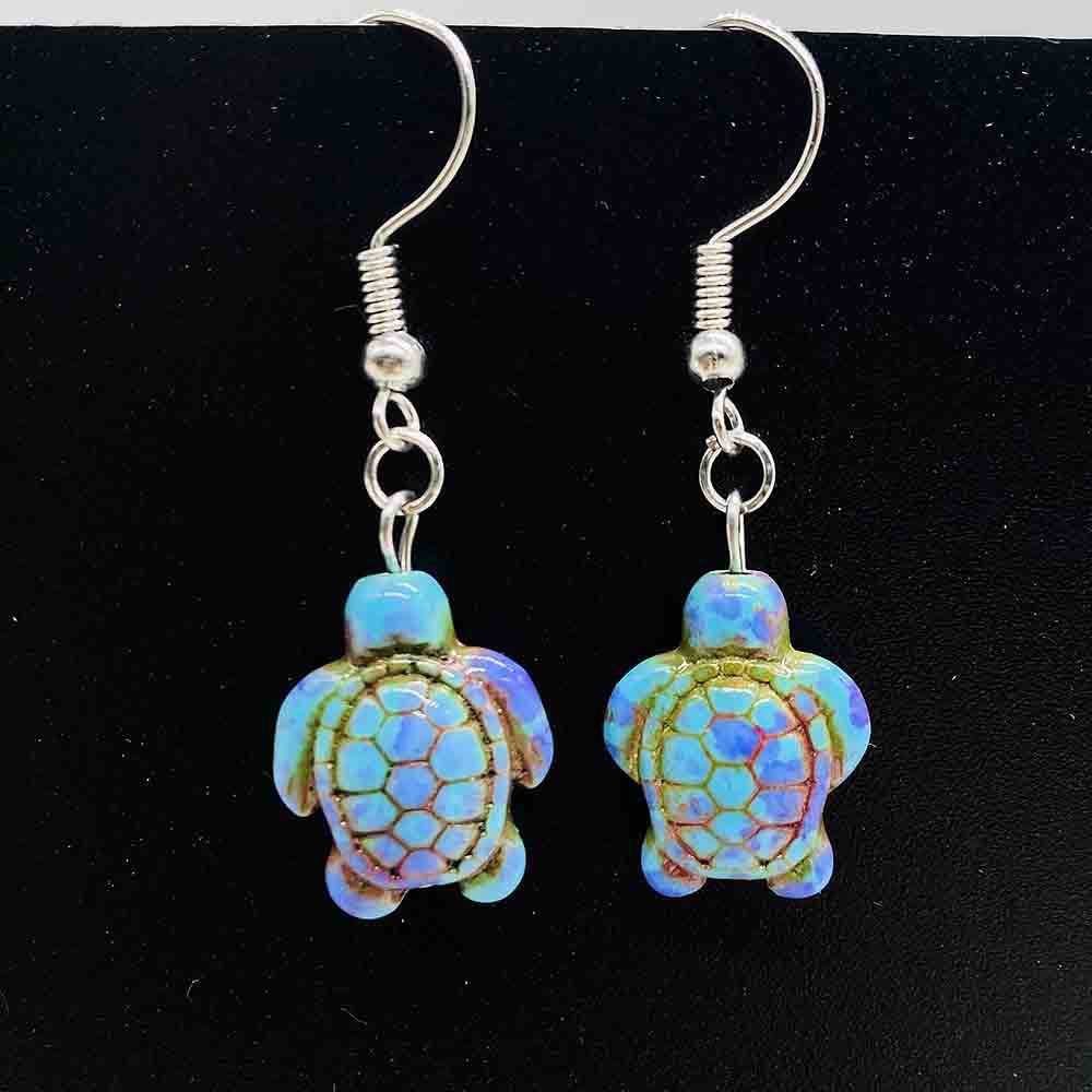 Wholesale Bohemian Style Turquoise Love Earrings