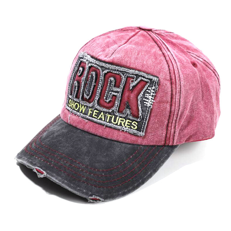 Wholesale distressed brushed  letter baseball cap