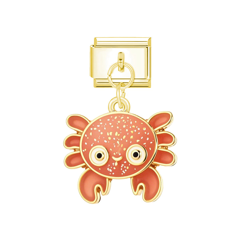 Wholesale  Italian Charm Bracelet 9mm DIY Animal Series   Creative Stainless Steel Composable Bracelet