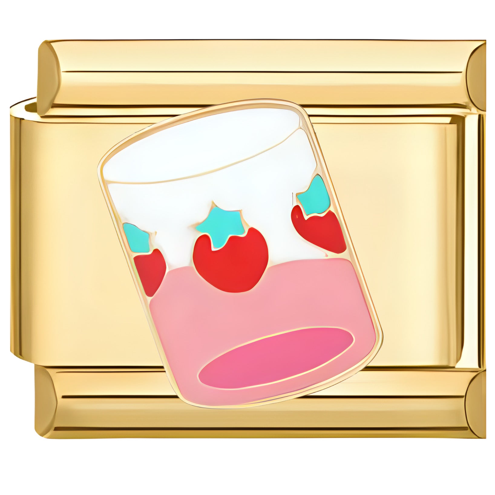 Wholesale Italian Charm Bracelet 9mm DIY Golden Fruit   Creative Stainless Steel Composable Bracelet