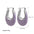 Wholesale  Stainless Steel Oil Drop Color Enamel U-shaped Earrings
