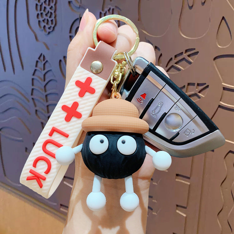 Wholesale cute cartoon long-legged briquettes keychain