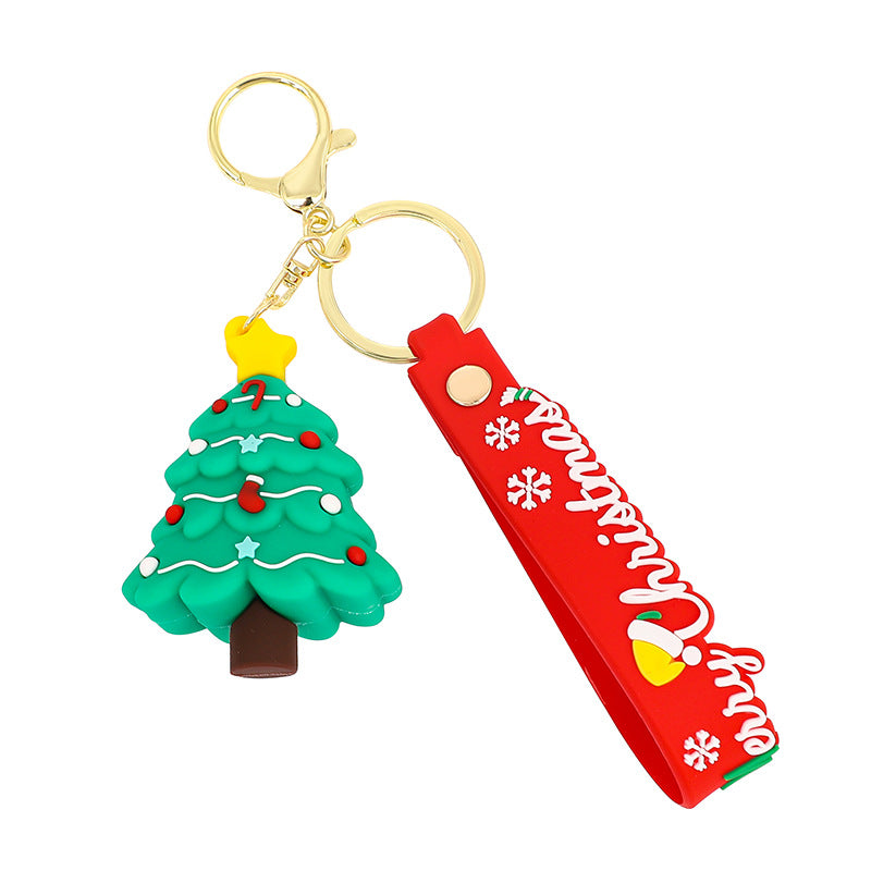 Wholesale Christmas Cartoon Cute PVC Soft Keychains ACC-KC-XJY009