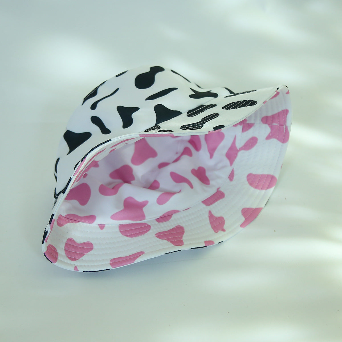 Wholesale Bucket Hat Cow Print Double Sided Casual Hat ACC-HT-DaQi007