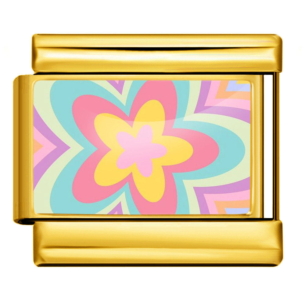 Wholesale 9mm Italian Charm Starter Bracelets DIY square Single Section Creative Stainless Steel Composable Bracelet