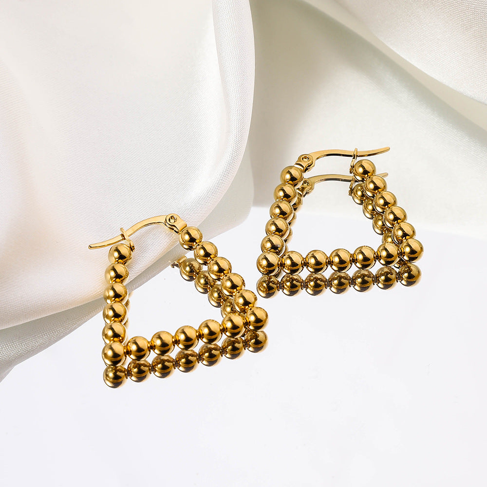 Wholesale Stainless Steel Geometric Irregular Shaped Earrings ACC-ES-RuiX010