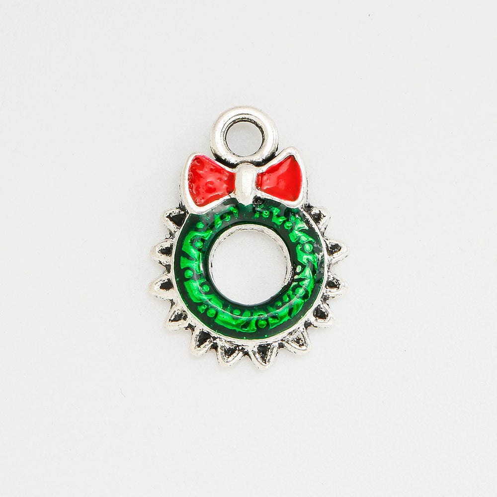 Wholesale 5pcs Christmas Alloy Oil Drop Diy Bracelet Necklace Jewelry Accessories ACC-PT-Yongc002