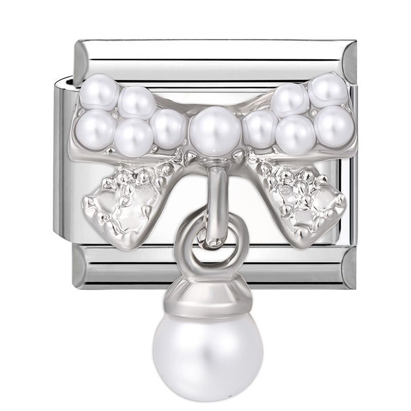 Wholesale Italian Charm Bracelet 9mm DIY Splicing Cute Creative Stainless Steel Composable Bracelet