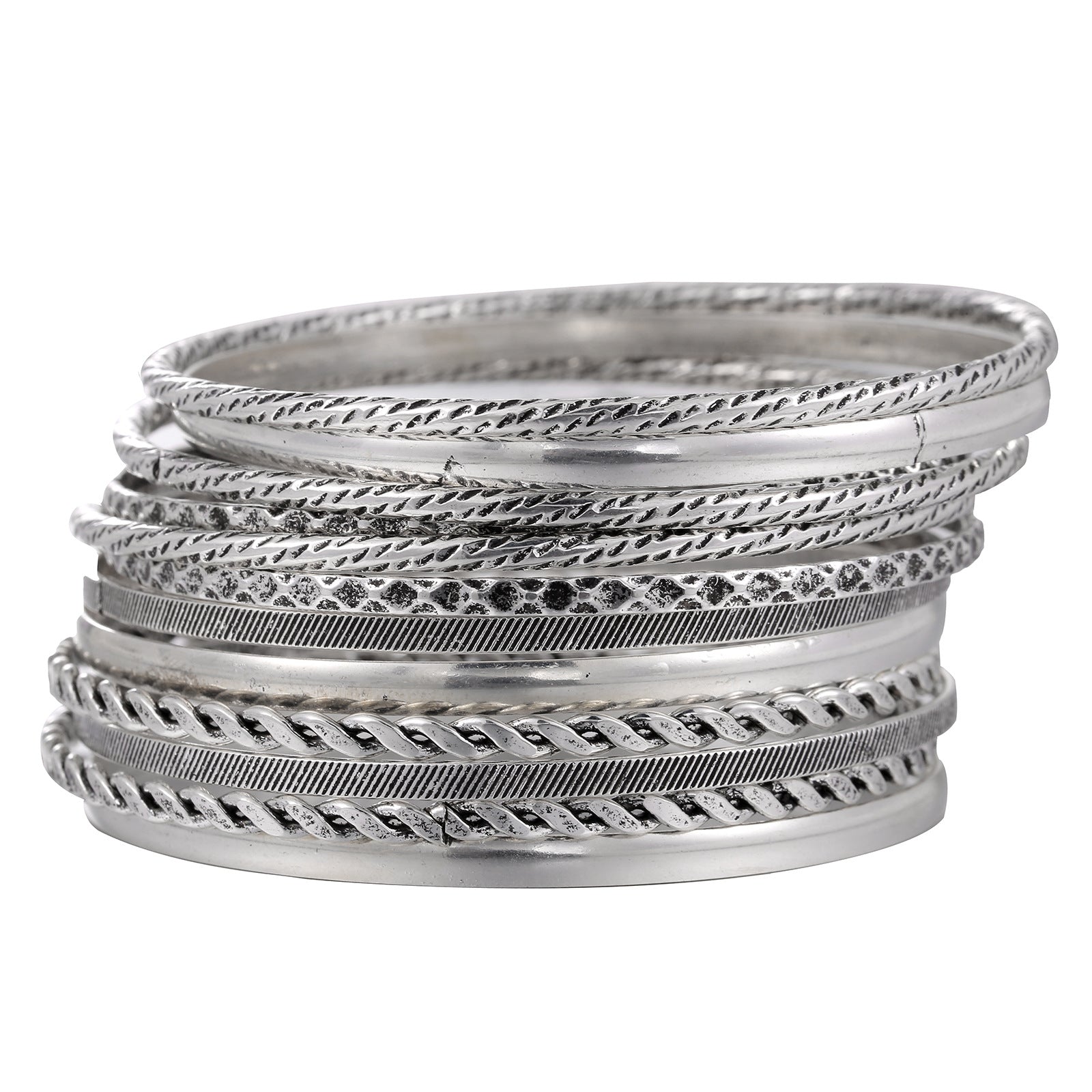 Wholesale Set of 12 Bracelets Set Cross-Border Jewelry Bohemian Style Multi-Layer Alloy Bracelets