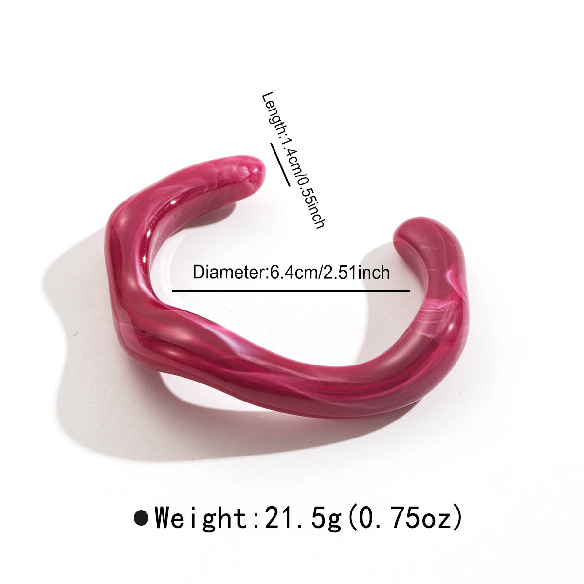 Wholesale irregular geometric open bracelet retro simple personality acrylic bracelet