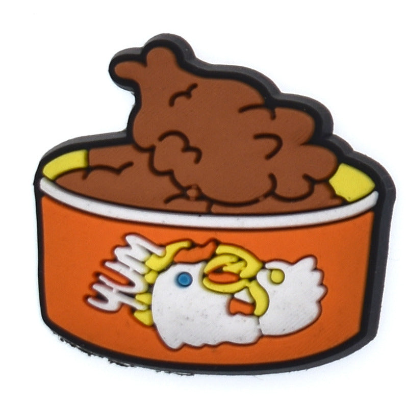 Wholesale Random 100pcs beer  PVC Soft Rubber Shoe Buckle Decoration