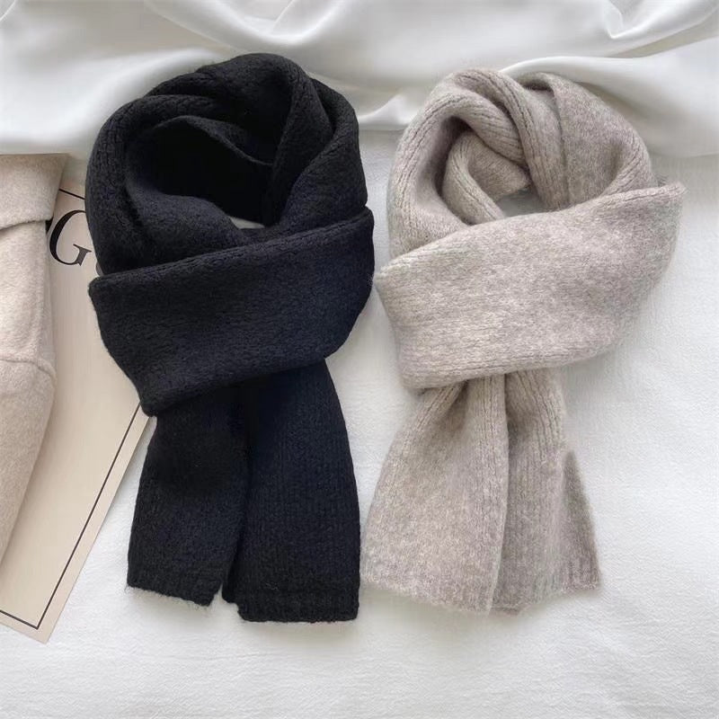 Wholesale cashmere thick solid color scarf