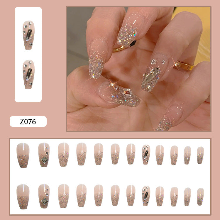 Wholesale 24 Pieces/box Flashing Cat Eye Nails Kits Nail Stickers