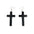 Wholesale Acrylic Black Cross Earrings